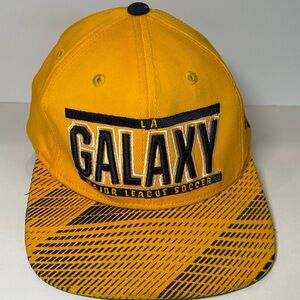 LA Galaxy Soccer Adidas SnapBack Hat